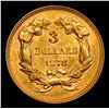 Image 3 : ***Auction Highlight*** 1878 Three Dollar Gold 3 Graded Choice Unc BY USCG (fc)