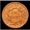 Image 3 : *Highlight Of Entire Auction* 1857 N-2 Braided Hair Large Cent 1c Graded Select+ Unc RD By USCG (fc)