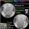 Image 1 : *Highligh Of Entire Auction** 1880-o Top 100 Vam 48 'Hangnail' R6 Morgan $1 Graded GEM Unc USCG (fc)