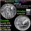 Image 1 : ***Auction Highlight*** 1928-p Standing Liberty Quarter 25c Graded GEM+ FH BY USCG (fc)