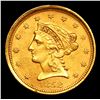 Image 2 : ***Auction Highlight*** 1852-p Gold Liberty Quarter Eagle $2 1/2 Graded Select+ Unc BY USCG (fc)