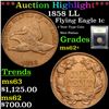 Image 1 : ***Auction Highlight*** 1858 LL Flying Eagle Cent 1c Graded Select Unc By USCG (fc)