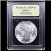 Image 4 : ***Auction Highlight*** 1934-p Peace Dollar $1 Graded GEM+ Unc BY USCG (fc)