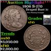 Image 1 : ***Auction Highlight*** 1806 S-270 Draped Bust Large Cent 1c Graded xf+ BY USCG (fc)