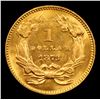 Image 3 : ***Auction Highlight*** 1873 OPEN 3 Gold Dollar $1 Graded Choice Unc BY USCG (fc)