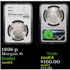 Image 1 : NGC 1896-p Morgan Dollar $1 Graded ms63 By NGC