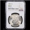Image 2 : NGC 1896-p Morgan Dollar $1 Graded ms63 By NGC