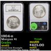 Image 1 : NGC 1904-o Morgan Dollar $1 Graded ms65 By NGC