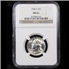 Image 2 : NGC 1948-s Washington Quarter 25c Graded ms66 By NGC