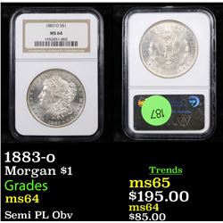 NGC 1883-o Morgan Dollar $1 Graded ms64 By NGC