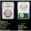 Image 1 : NGC 1883-o Morgan Dollar $1 Graded ms64 By NGC