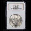 Image 2 : NGC 1922-p Peace Dollar $1 Graded ms64 By NGC