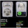 Image 1 : NGC 1923-p Peace Dollar $1 Graded ms64 By NGC