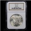 Image 2 : NGC 1923-p Peace Dollar $1 Graded ms64 By NGC