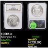 Image 1 : NGC 1902-o Morgan Dollar $1 Graded ms64 By NGC
