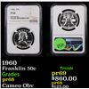Image 1 : Proof NGC 1960 Franklin Half Dollar 50c Graded pr68 By NGC