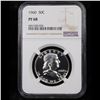 Image 2 : Proof NGC 1960 Franklin Half Dollar 50c Graded pr68 By NGC