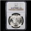 Image 2 : NGC 1922-p Peace Dollar $1 Graded ms63 By NGC
