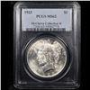 Image 2 : PCGS 1923-p Peace Dollar $1 Graded ms62 By PCGS