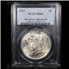 Image 2 : PCGS 1923-p Peace Dollar $1 Graded ms62 By PCGS