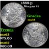 Image 1 : 1888-p Morgan Dollar $1 Grades Select Unc