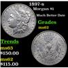 Image 1 : 1897-s Morgan Dollar $1 Grades Select Unc