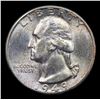 Image 2 : 1949-d Washington Quarter 25c Grades GEM Unc