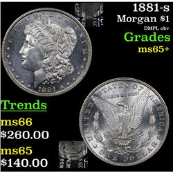 1881-s Morgan Dollar $1 Grades GEM+ Unc