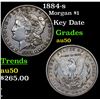 Image 1 : 1884-s Morgan Dollar $1 Grades AU, Almost Unc