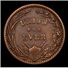 Image 3 : 1863 Union For Ever Washington Mounted Civil War Token 1c Grades xf+