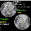 Image 1 : 1900-o Morgan Dollar $1 Grades GEM Unc