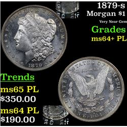 1879-s Morgan Dollar $1 Grades Choice Unc+ PL