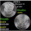 Image 1 : 1878-s Morgan Dollar $1 Grades Choice Unc