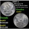 Image 1 : 1897-s Morgan Dollar $1 Grades Select Unc