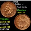 Image 1 : 1901 Indian Cent 1c Grades Select Unc RD