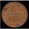 Image 3 : 1863 Flag Civil War Token 1c Grades Choice AU