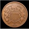 Image 2 : 1867 Two Cent Piece 2c Grades vf++