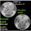 Image 1 : 1887-p Morgan Dollar $1 Grades Select+ Unc