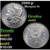 Image 1 : 1880-p Morgan Dollar $1 Grades Select Unc