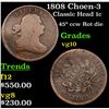 Image 1 : 1808 Choen-3 Classic Head Large Cent 1c Grades vg+