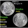 Image 1 : 1885-o Morgan Dollar $1 Grades Choice Unc