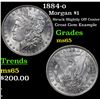 Image 1 : 1884-o Morgan Dollar $1 Grades GEM Unc
