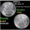 Image 1 : 1889-p Morgan Dollar $1 Grades Choice Unc