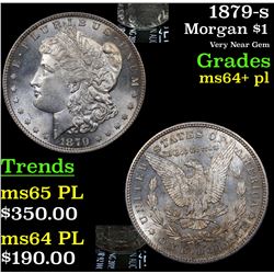 1879-s Morgan Dollar $1 Grades Choice Unc+ PL