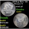 Image 1 : 1878-p Rev '79 Morgan Dollar $1 Grades Select+ Unc