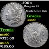 Image 1 : 1900-s Morgan Dollar $1 Grades Choice AU/BU Slider+
