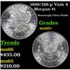Image 1 : 1886/188-p Vam 4  Morgan Dollar $1 Grades GEM+ Unc
