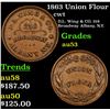 Image 1 : 1863 Union Flour Civil War Token 1c Grades Select AU