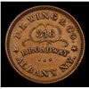 Image 2 : 1863 Union Flour Civil War Token 1c Grades Select AU