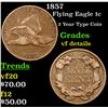 Image 1 : 1857 Flying Eagle Cent 1c Grades vf details